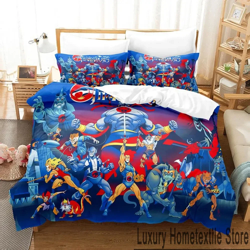 3D Print Thundercats Bedding Set Boys Girls Twin Queen King Size Duvet Cover Pillowcase Bed boys Adult Home Textileextile