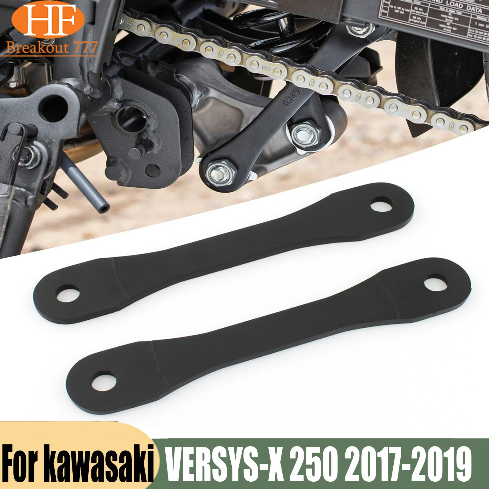 2PCS Motorcycle Adjustable Lowering Link Kit For kawasaki VERSYS-X 250 2017-2019