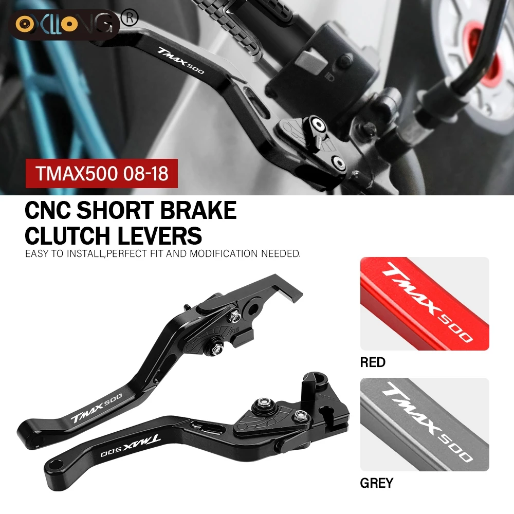 

CNC Motorcycle Short Brake Clutch Levers Accessories For YAMAHA TMAX500 2008 2009 2010 2011 2012 2013 2014 2015 2016 2017 2018