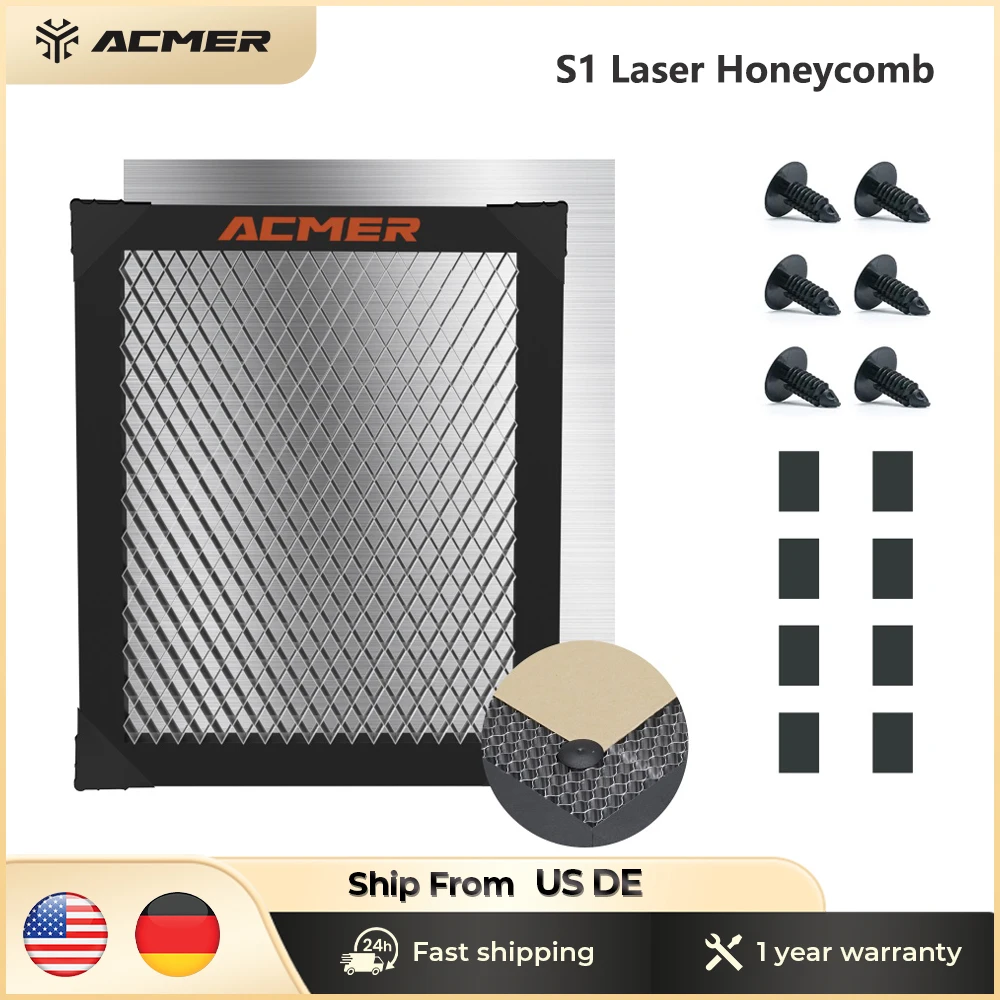 

ACMER S1 Laser Honeycomb Working Table For CO2 diode Laser Engraver Cutting Machine Honeycomb Bed Universal Board 260x215x22