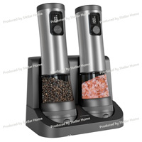 Electric Grinder Grinder Kitchen Utensils Electric Grinder Stainless Steel Rechargeable Pepper Mill