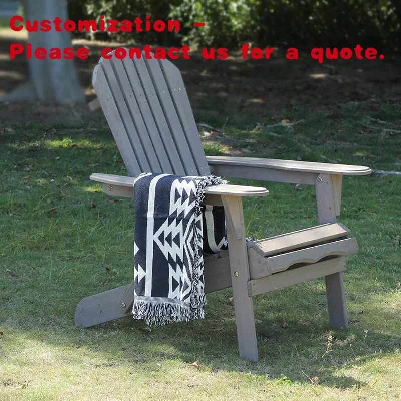 custom.Solid Wood Outdoor Portable Adirondack Chair Wooden Fire Pit Chairs Folding Garden Chair Courtyard Beach Pa