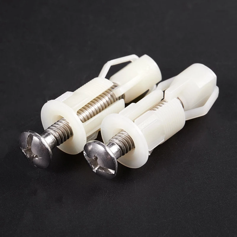 Tornillos de plástico para asiento de inodoro, herramientas de reparación de bisagras, tipo y tamaño: 4 #38Mm x 5mm, 2 unidades