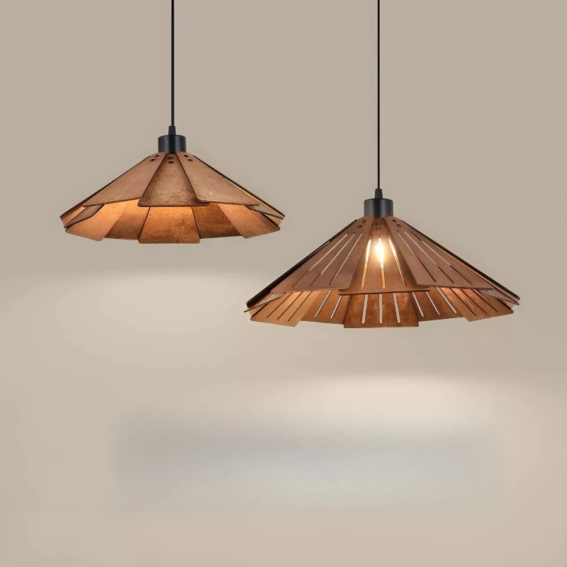 

Vintage Art Creative Wooden Pendant Lamp for Living Room Bedroom Tea Room Homestay Chandelier Indoor Lighting Hanging Fixture