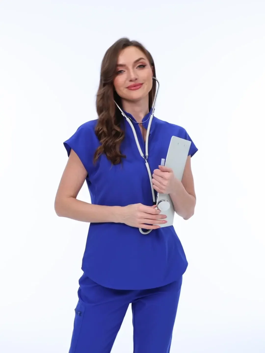 إكسسوارات الممرضات الموضة الزي الطبي الجديد مجموعات الدعك النسائية مستشفى صالون تجميل عيادة الأسنان سبا عمال الملابس البدلة
