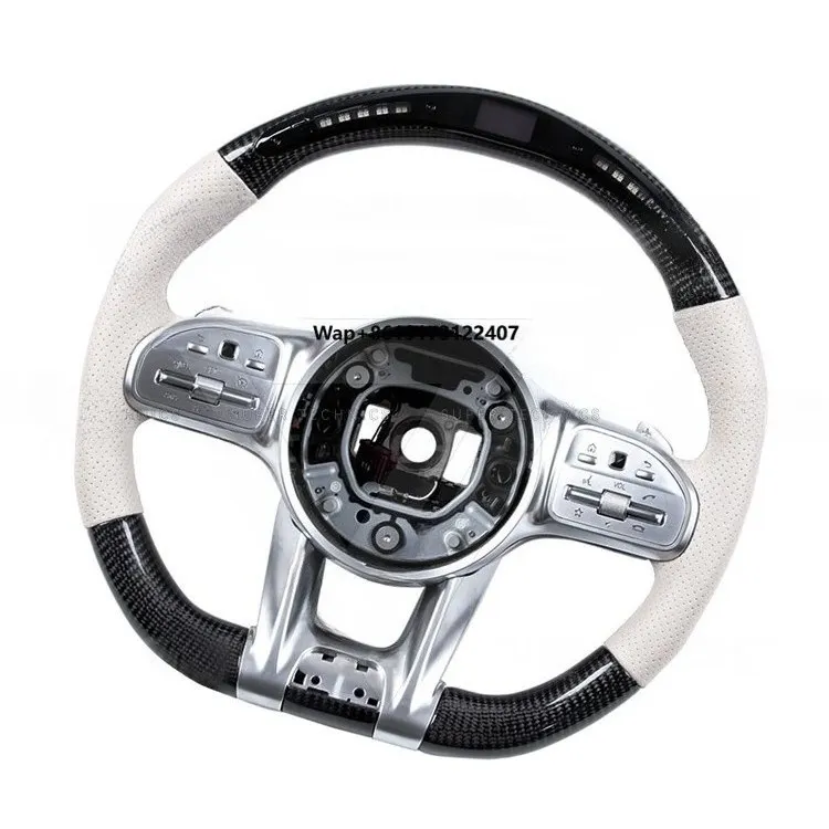 

For G-class G63 Carbon Fiber Steering Wheel With Led ST 1-8 Style