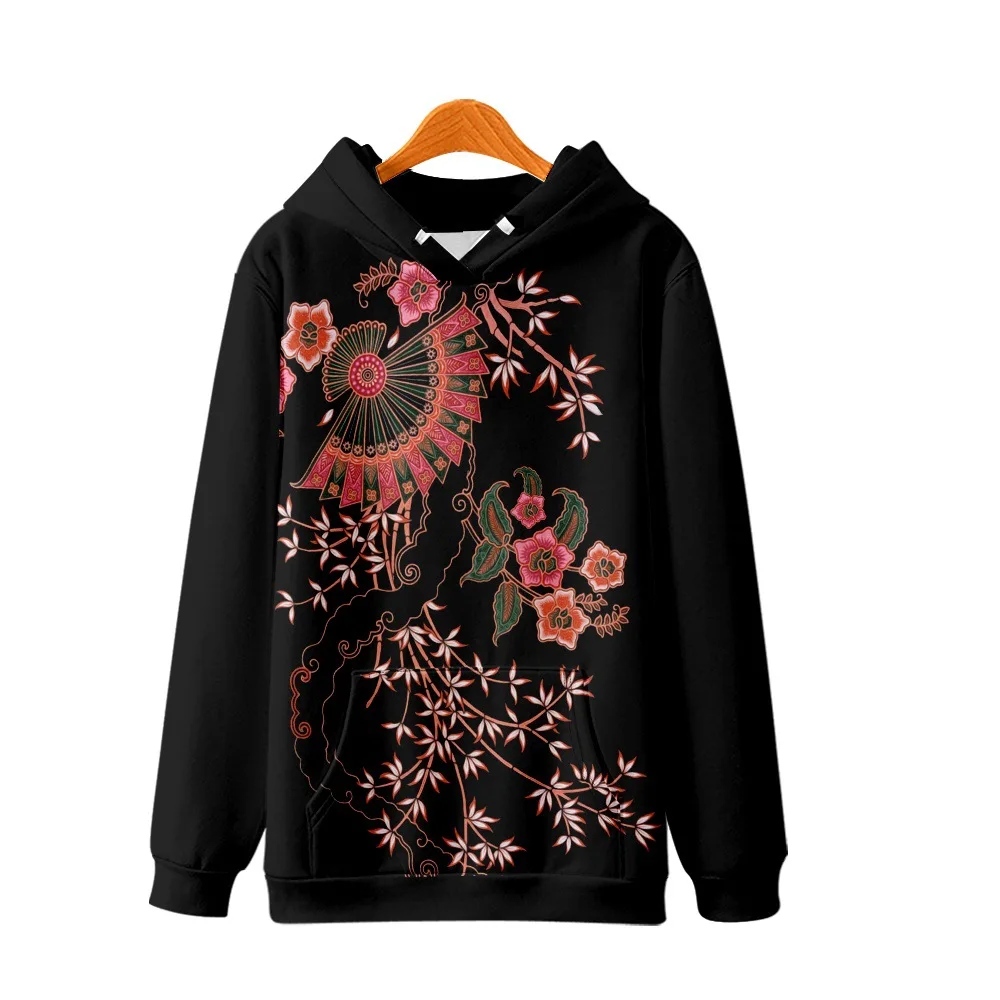 

Black Harajuku Print Hoodie Sweatshirt Autumn Japanese Casual Oversized Hooded Hoodie Hip Hop Pullover Women Men Clothing