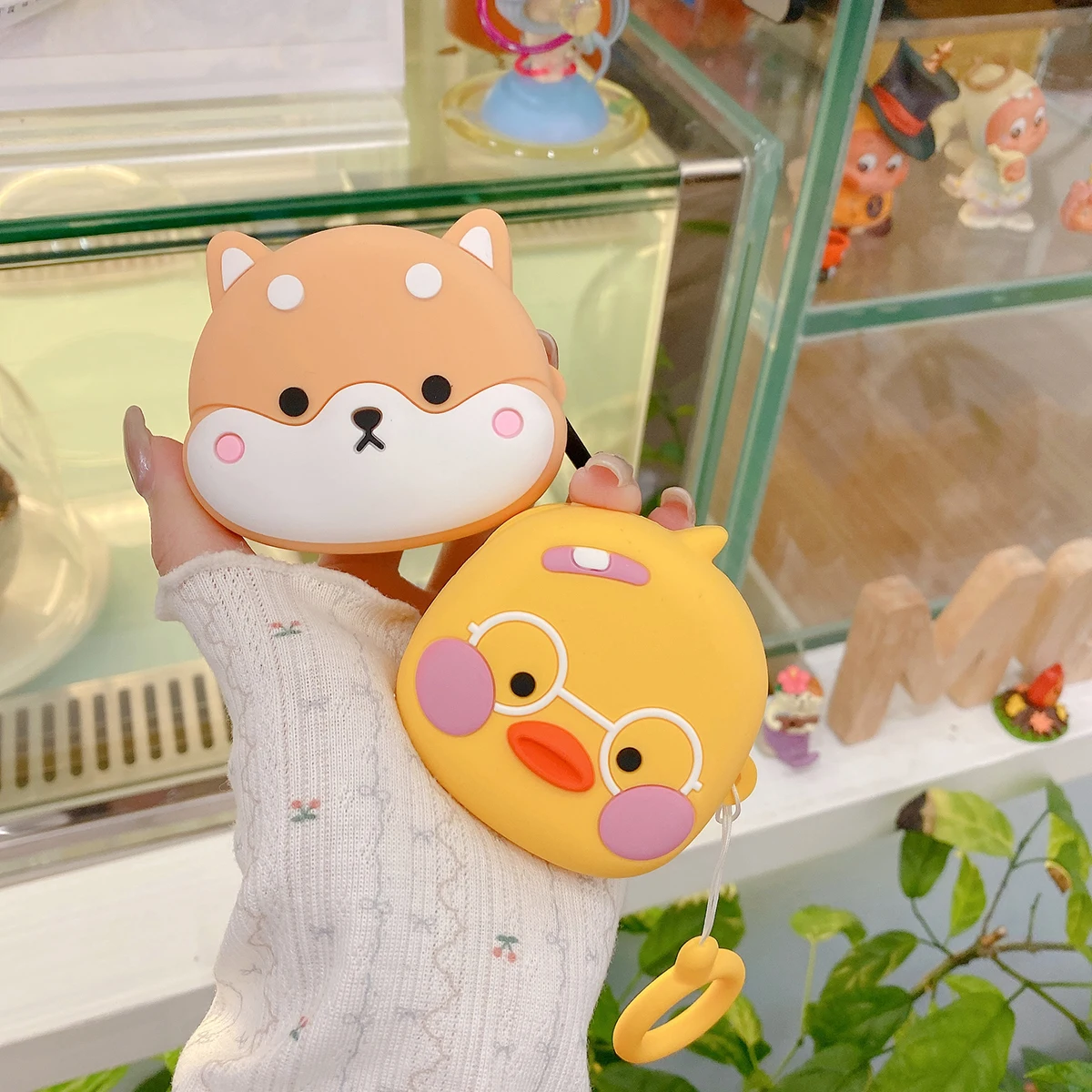 Cartoon Silicone Earphone Case for Samsung Galaxy Buds 4 Pro with Buckle 3D Duck Puppy for Galaxy Buds4 Pro TPU Protective Cover