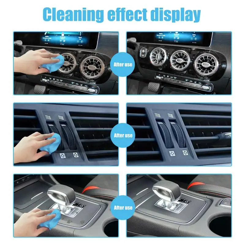Car Cleaner Gel Auto Vent Magic Dust Remover Glue Computer Keyboard Dirt Cleaner Multifunction Air Vent Outlet Mud Cleaning Tool