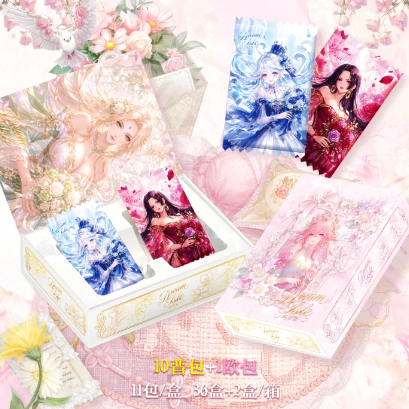 Dream Isle Anime Waifu Trading Card Box Multi IP Goddess Characters Premium Collectible Cards with 374 Unique Artwork Designs