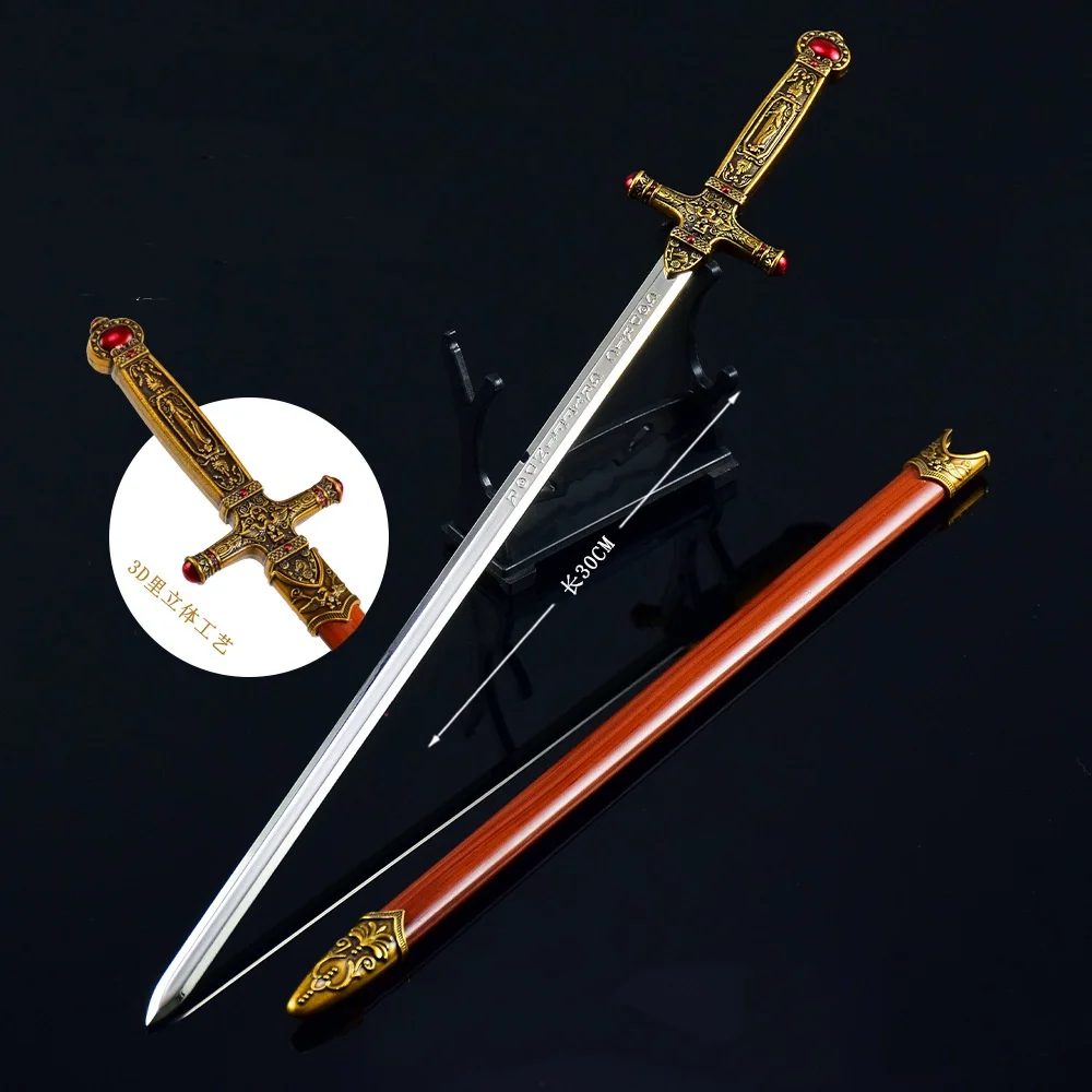 30cm Film Television Anime Peripheral Weapons Models Games Movies Peripheral Metal Crafts Ornaments Crafts Gifts Toys