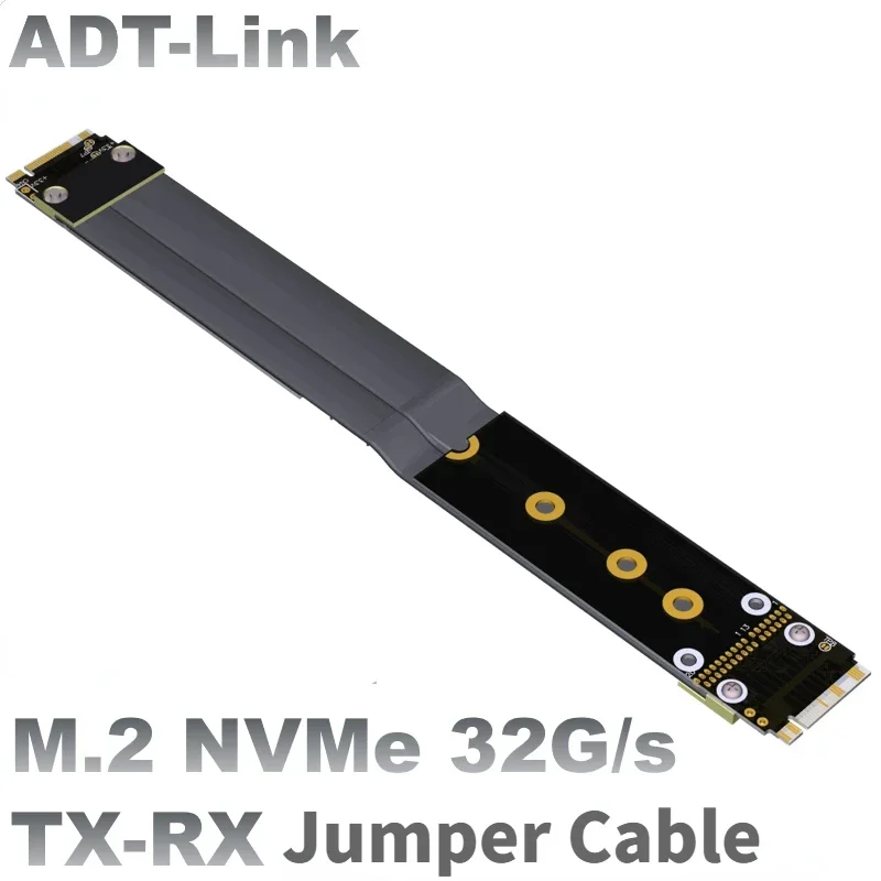M.2 NVMe SSD Riser Card Solid Drive Extension Cable R44BB/R44SS M2 NVMe Jumper Cable PCI-Express 3.0 X4 32Gbps M.2 MKey Extender