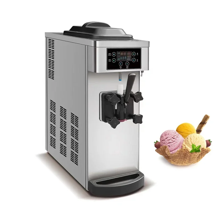 Cheap Commercial Soft Ice Cream Machine -/- Single Flavor Small Mini Ice Cream Machine Quality Price