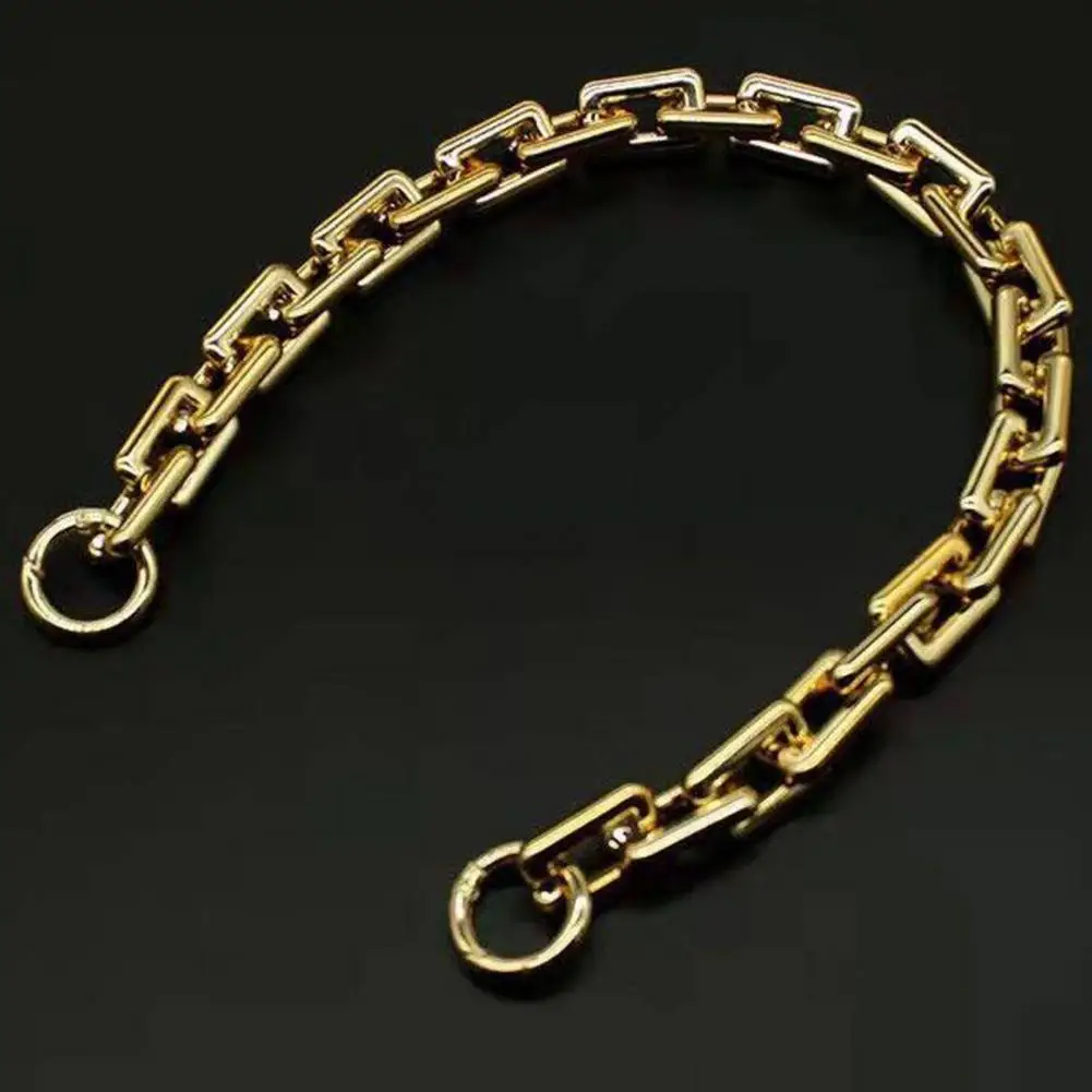 

Ремешок для сумки, аксессуар, металлическая цепочка, сменная ручка для сумки на ремне, сделай сам, серебристый, золотой, 40 см/60 см, крепление на цепочке для сумки