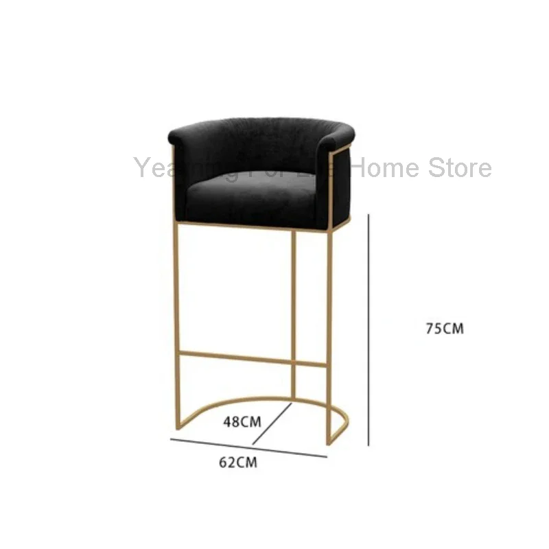 

Designer Accent Bar Chair Nordic High Design Outdoor Kitchen Chair Gamer Luxury Salon Cadeiras De Jantar Modern Furniture BY014