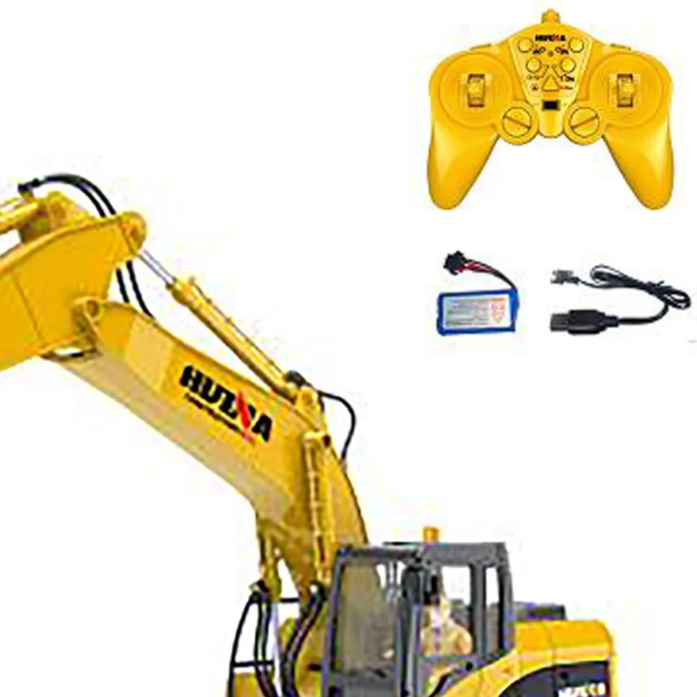 

1/14 HUINA RC Электрический экскаватор 1535 Экскаватор с дистанционным управлением 15 каналов 2,4G Готовая радио-игрушечная модель Батарея Звук Световые эффекты