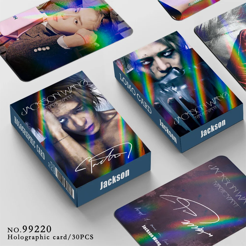 

30 лазерных флэш-карт Wang Jiaer, новые маленькие карты MAGICM Star KPOP с периферийными устройствами LOMO