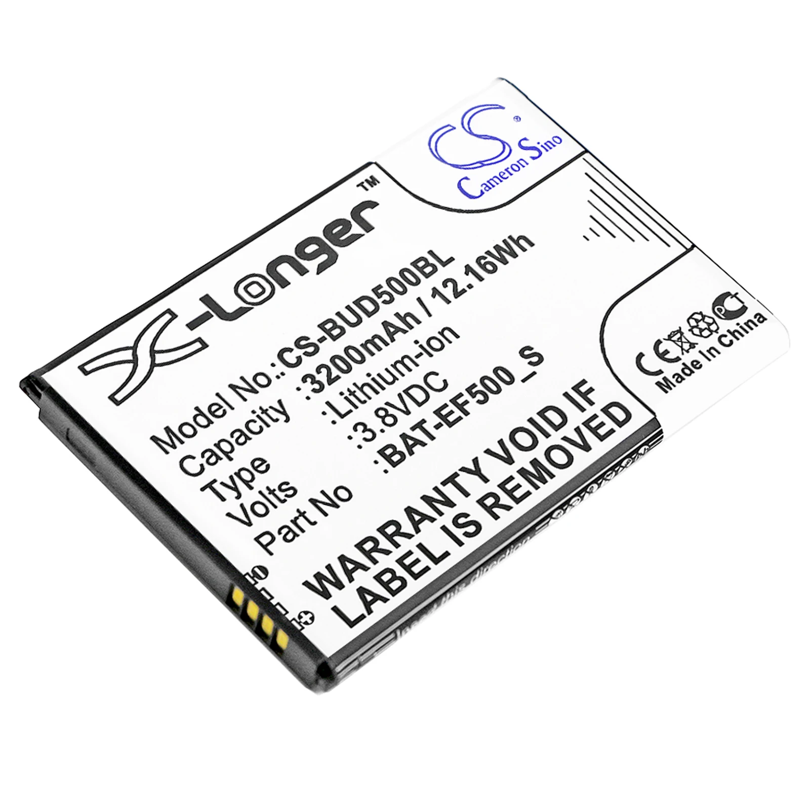 Li-ion Barcode Scanner Battery for Bluebird, 3.8V, 3200mAh, Compatible Models:  EF500, EF500R, EF501, EF501R