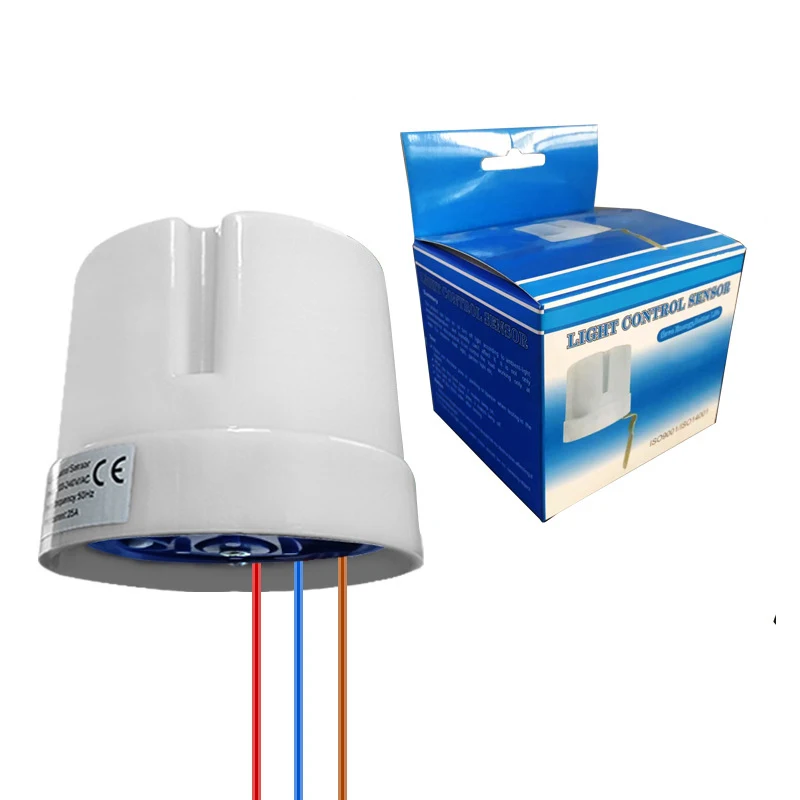 1PCS Automatic On Off Photocell Street Lamp Light Switch Controller AC 110V 220V Photo Control Photoswitch Sensor Adjustable