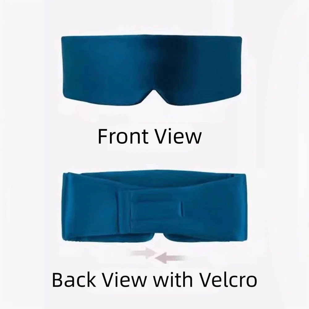 Eye Cover Breathable Sleeping Mask Imitation Silk Adjustable Headband Sleep Mask Comfortable Smooth Eyemask Portable