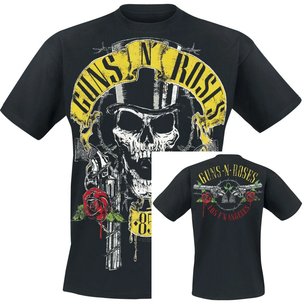 New Guns N' Roses Graphic Cotton Band T-shirt Unisex Summer Short Sleeve Fashion Brand Tee Luxury Casual Vintage Tees