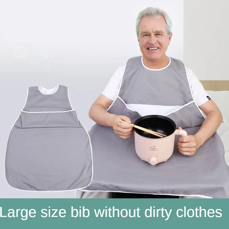 Elderly People's Bibs for Eating, Adult Waterproof Bibs, Water Towels for Elderly , Aprons for Adults, Large Bibs