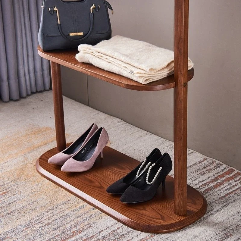 Custom. Home Simple Coat Rack Floor Bedroom B & B Room Clothing Store Display Stand Retro Hotel Clothes Rack