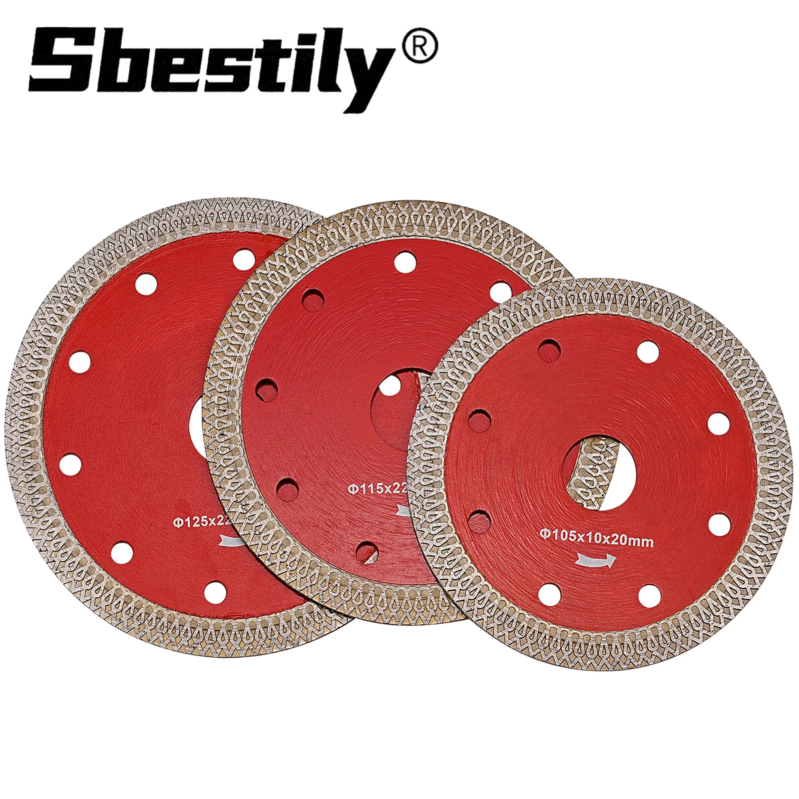 105/115/125mm Turbo Diamant Sägeblatt Super Dünne Stein Trennscheibe Granit Fliesen Marmor Schneiden Werkzeug für Winkel Grinder 1 Stück