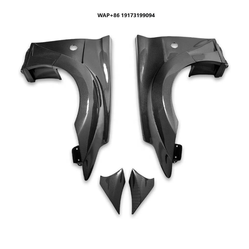 

V Style 3K Twill Carbon Fiber Front Fender Vents New Side Bumper for-Nissan 370z 2009-2020