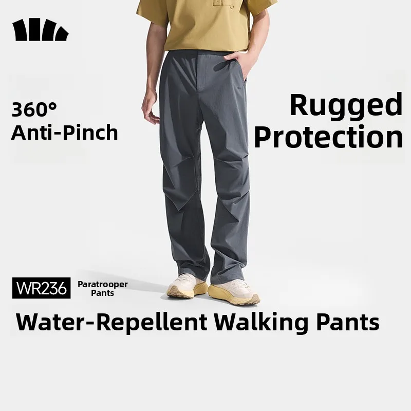 

Водонепроницаемые износостойкие мужские свободные повседневные брюки в стиле парашютиста, прямые брюки для активного отдыха, рабочая одежда
