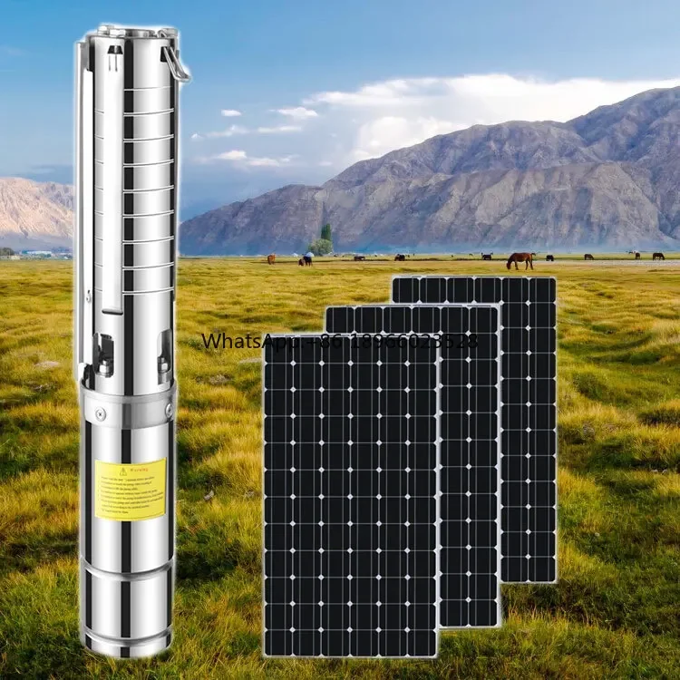 solar water pump 1hp 2hp solar water pump 48v dc 750w smart motor for deep well submersible water pump