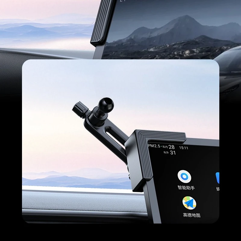 For Tesla Model 3 Y X S Cybertruck Magnetic Car Screen Phone Holder Stand Screen Phone Mount 360° Rotatable Stand