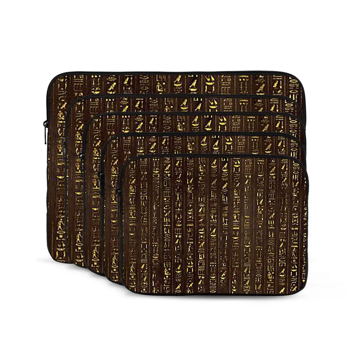 

Золотая египетская и иероглифология на дереве, сумка для ноутбука, сумка для ноутбука, чехол для ноутбука, противоударный чехол для планшета, сумка