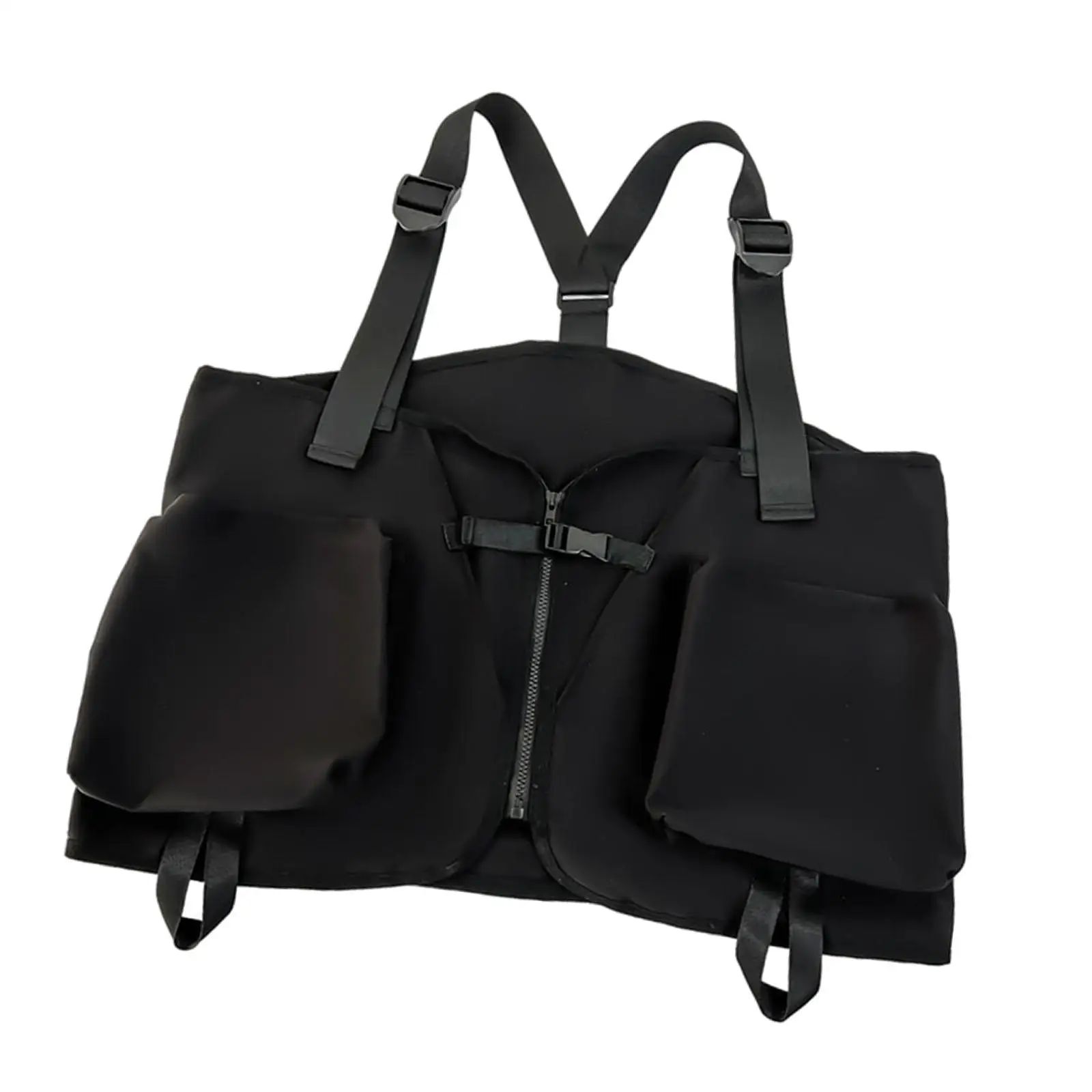 

Skateboard Vest Backpack for Men Women Breathable Multifunctional Pouch for Running Camping Biking Rollerblading Skiing