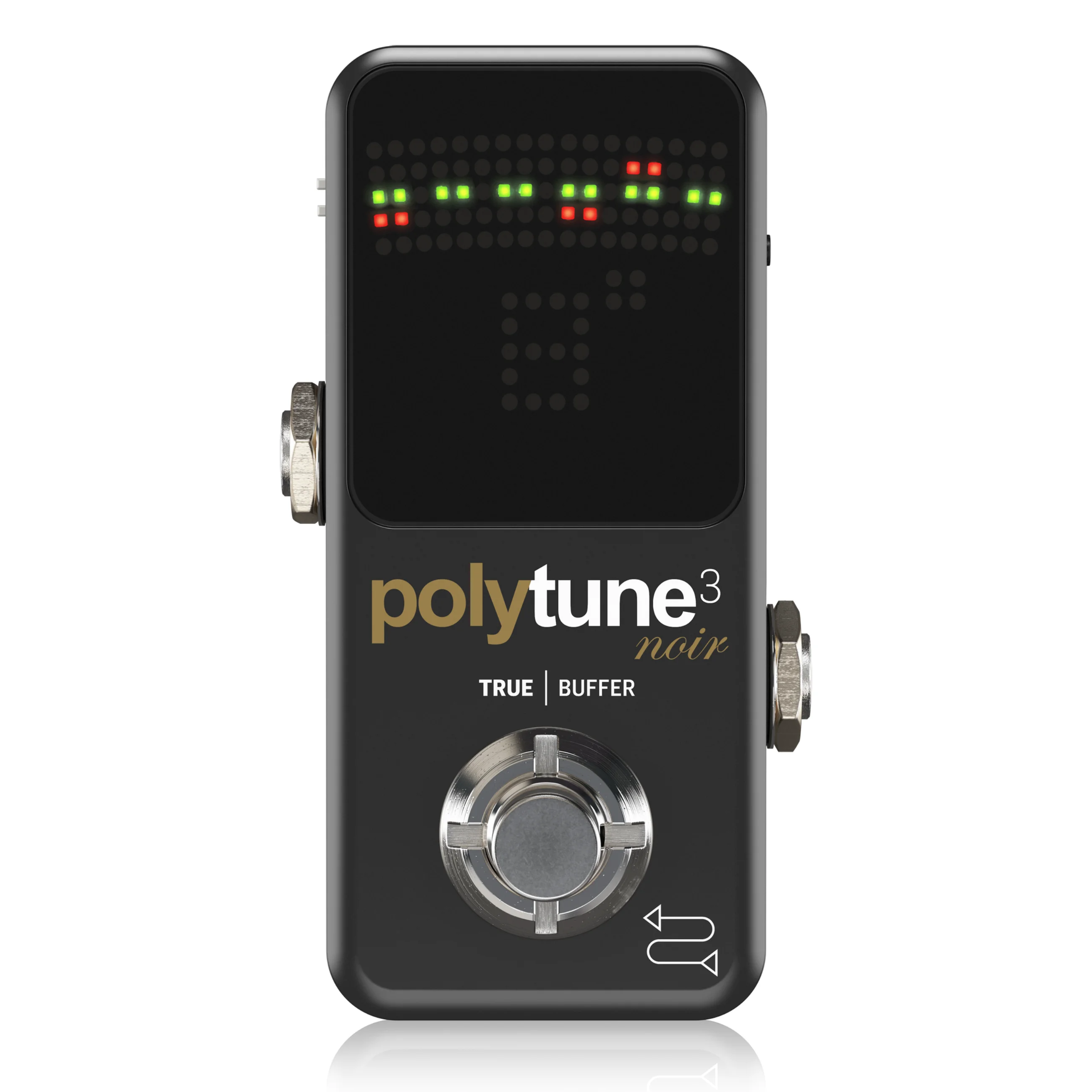 TC-Eletronic POLYTUNE 3 NOIR Tiny Polyphonic Tuner with Multiple Tuning Modes and Built-In BONAFIDE BUFFER