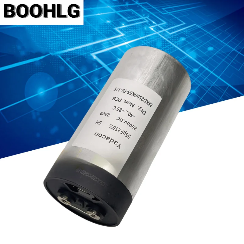

1PCS 2500v 55uf Film capacitor 86x175 yadacon Magnetic thin current 2000A
