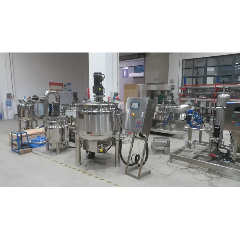 500l Stainless Steel Electric Heating Mixing tank with Agitatator for Soap Drink Liquid Emulsify Homogenizer with Touch