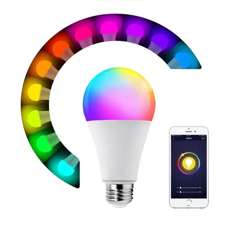 2023 A60 Wireless Remote Control Bulb WIFI ZIGBEE RGB LED Bulb Smart Bulb