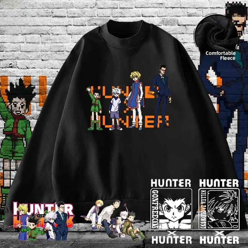 

Толстовка с капюшоном Full-Time Anime Crew Ne Fce с длинными рукавами и подкладкой, очень мягкая, теплая, повседневная, в уличном стиле, зимняя мода