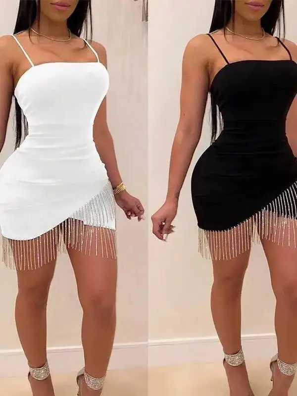 Nouvelle Collection Été 2026 : Robes Courtes Sexy et Ajustées pour Femmes, Modèles à Bretelles Croisées, Robes Débardeur Mini, Hauts Tendance ZWZ8