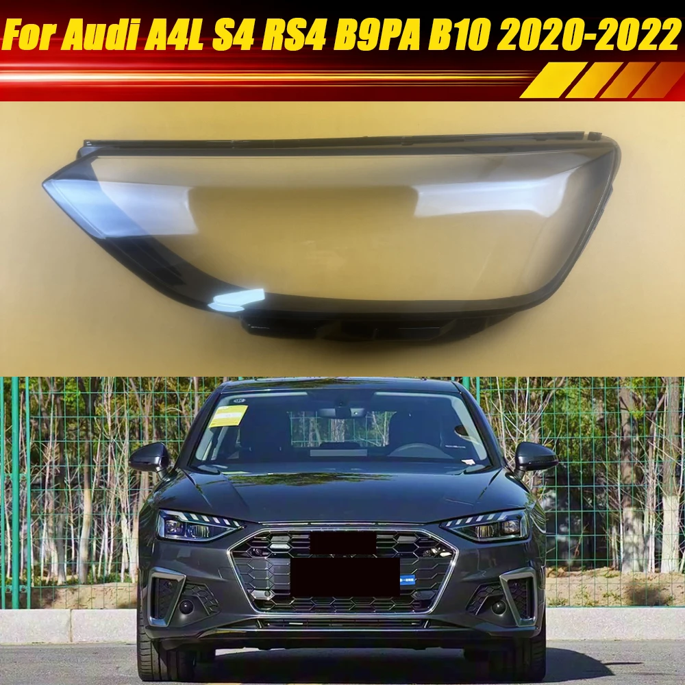 

For Audi A4L S4 RS4 B9PA B10 2020 2021 2022 Headlamp Lamp Cover Headlight Shell Transparent Lens Plexiglass Replace Lampshade