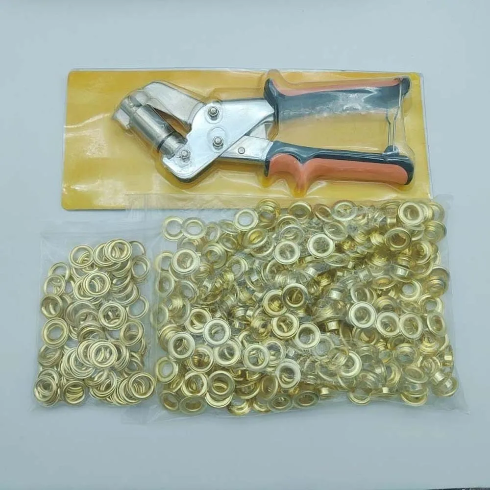 

Lightweight Effortless Eyelet Pliers with Grommets Handheld Hole Punch Pliers Hand Press Eyelets and Washers Eyelet Setter Nylon