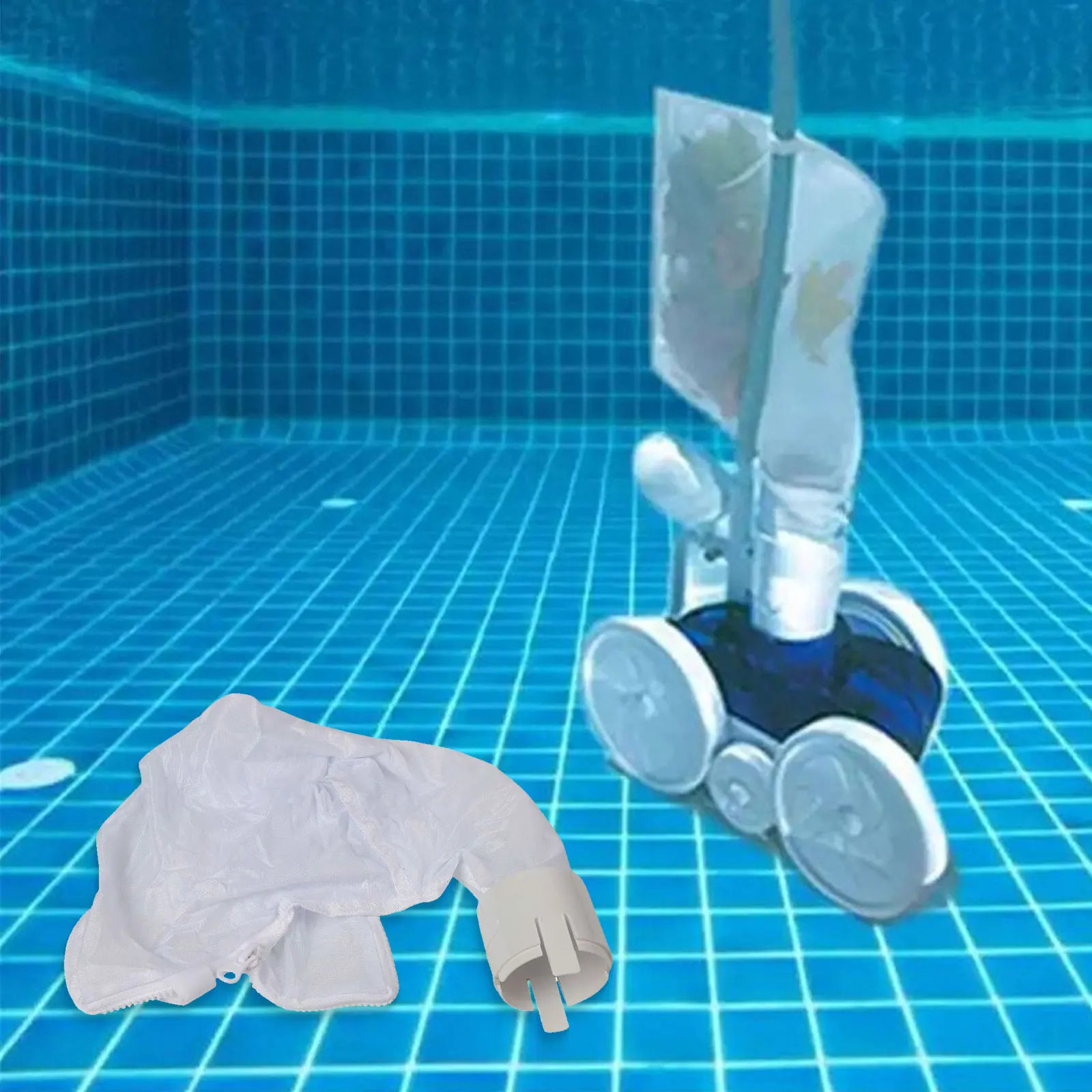 For Polaris 360 380 Pool Cleaner Filter Bag Replacement Polyester Material 2 Pieces Zipper Closure All Purpose