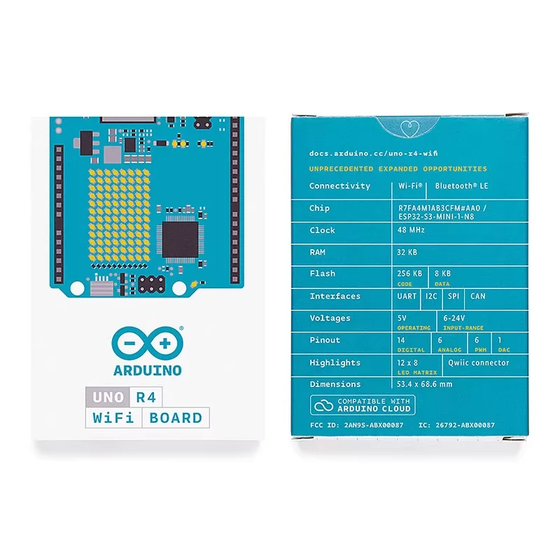 Płytka rozwojowa Arduino UNO R4 WiFi ABX00087 ESP32-S3 Bluetooth RA4M1 ARM Cortex-M4 do IoT i robotyki — zdjęcie produktu 4