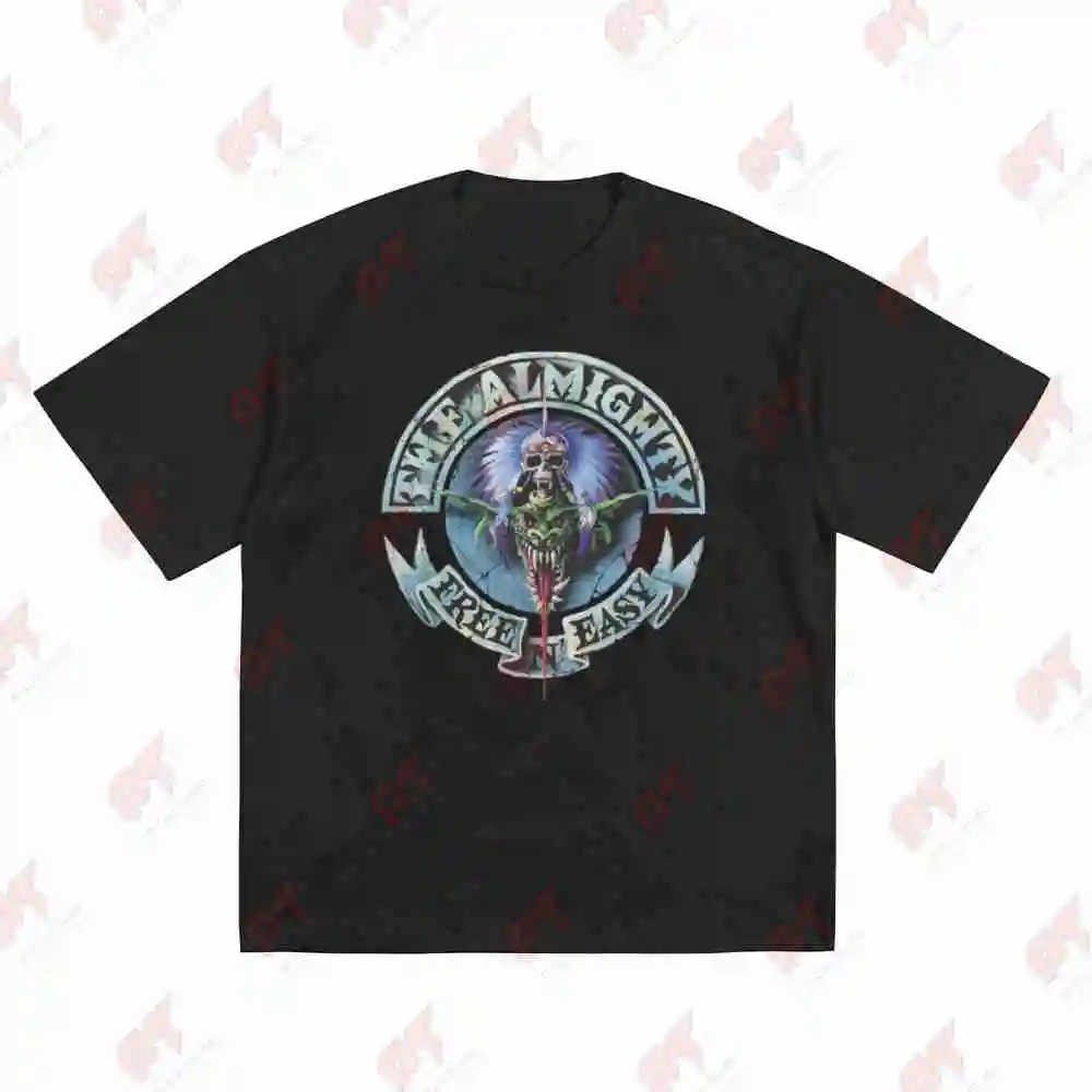The Almighty Free N Easy Hard Heavy Band Short Sleeve Tee 100% Cotton T-Shirt