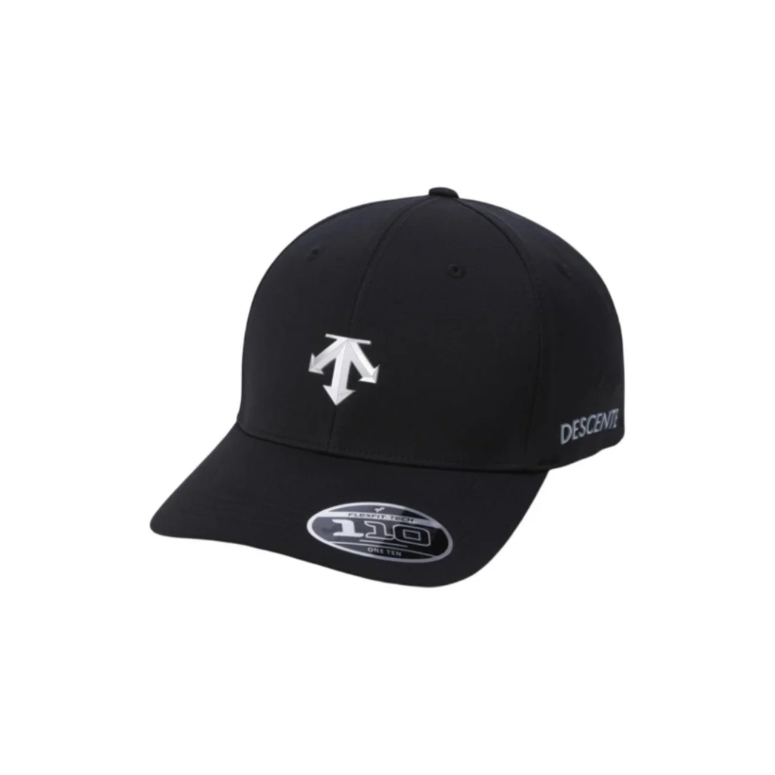 descente-cappellini-da-baseball-in-poliestere-unisex-neri-sq323ucp70-blk0