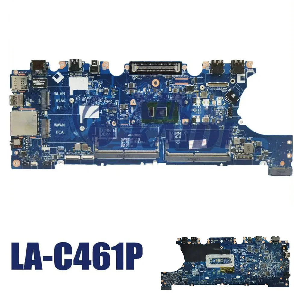 

I5 I7 Laptop Motherboard For DELL Latitude E7470 7470 0VNKRJ 0DGYY5 03GMP2 0V2N4V LA-C461P 0YDW8F Notebook Mainboard CPU 6th Gen