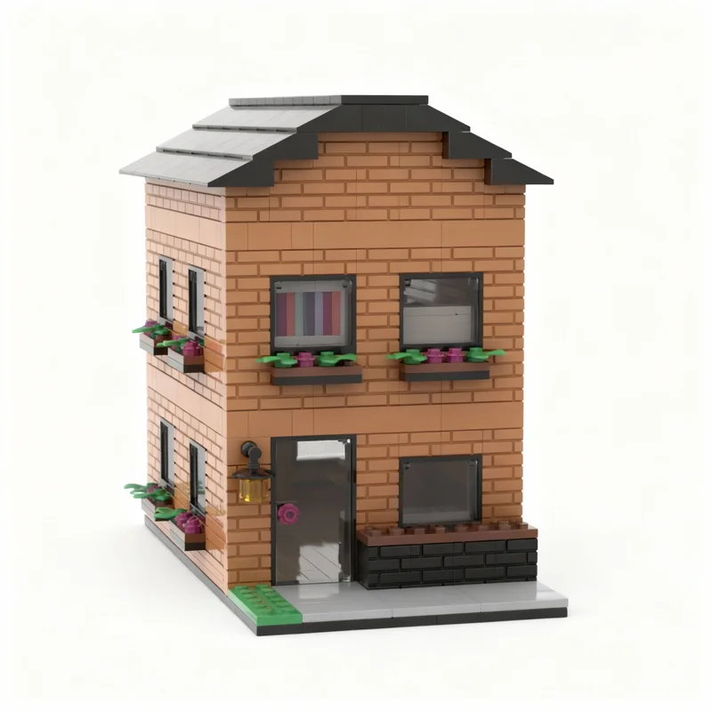 1115 stuks MOC Bloemenkast Huis Model Bouwstenen Constructie Kerstcadeau Monteer DIY Creatief Educatief Bouwsteen Speelgoed Idee