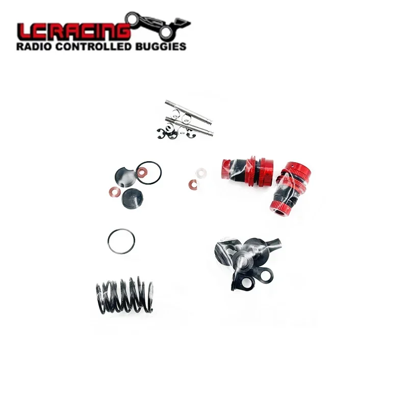 LC Racing PTG-2 PTG-2R 1/10 RC modelo de coche accesorios originales Kit de conversión de amortiguadores de perfil bajo C8047