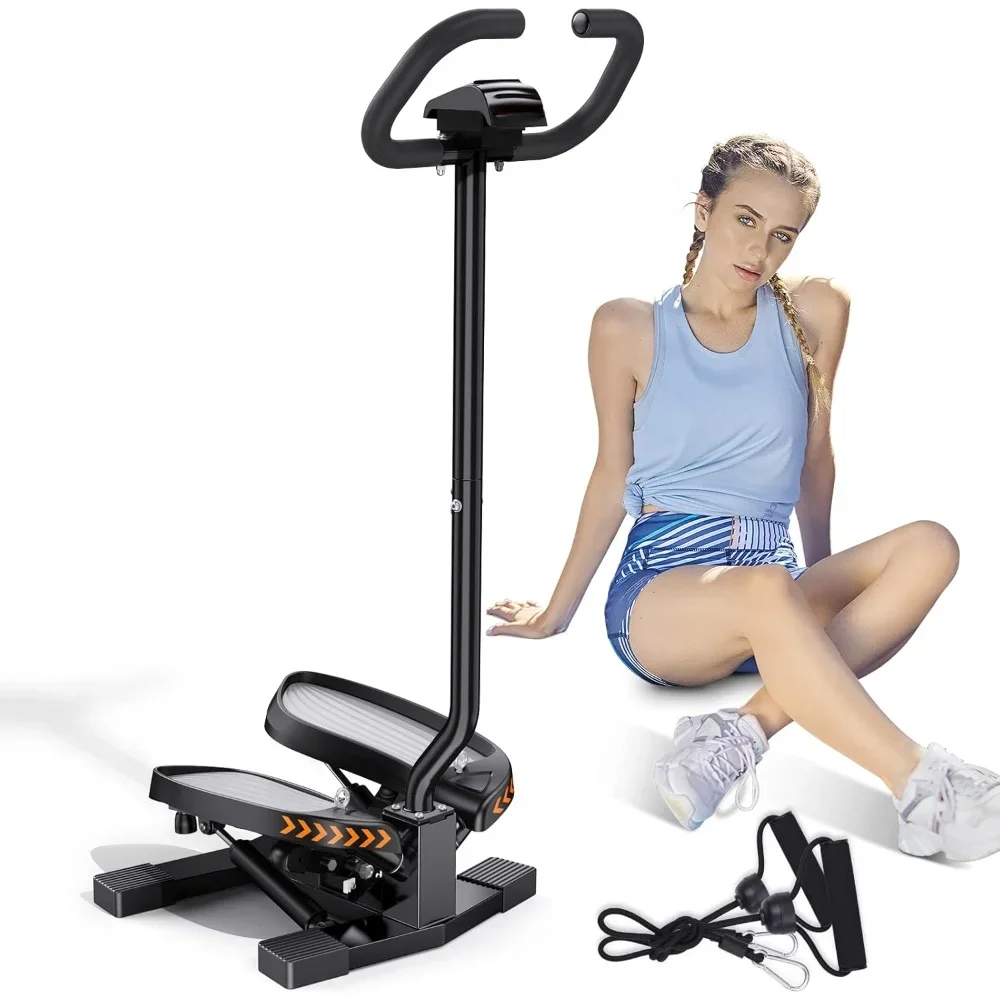 

Stair Stepper for Exercises-Twist/Mini Stepper with Resistance Bands and 330lbs Weight Capacity